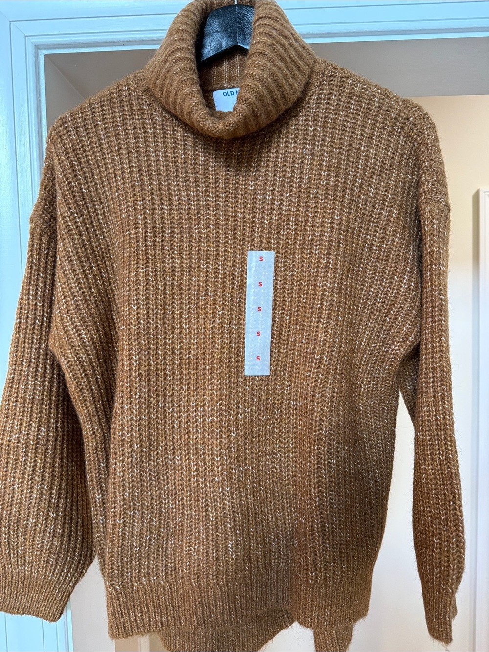 Old Navy Women’s Camel Brown Turtleneck Sweater